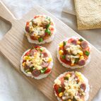 トースターで簡単♪ごはんピザ！余ったご飯で！ランチ・朝食に♪