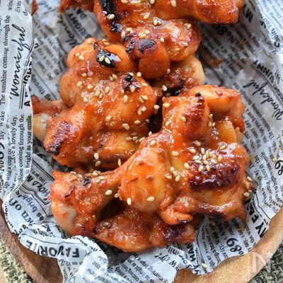 【漬けて焼くだけ】やみつきになる♪ヤンニョム風旨辛チキン♪