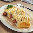 冷凍パイシートで簡単♫BBQウインナーパイ