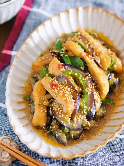 むね肉となすのスタミナ♡にんにく味噌炒め【#作り置き】