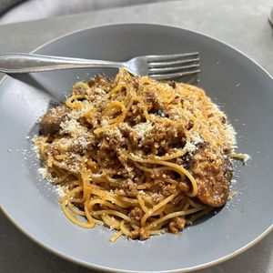 Karinの作ってみた!投稿(【焼肉のたれで旨味たっぷり】ナスのボロネーゼ風パスタ)
