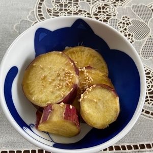万福の作ってみた!投稿(レンジで5分！【さつまいものはちみつ甘露煮】しっとり甘い♩)