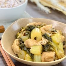 *ご飯進む甘辛*セロリと油揚げの炒め煮《食材2つで簡単副菜》