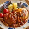 トマト煮込みハンバーグ【トマト缶で簡単♪柔らかふっくら！】