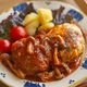 トマト煮込みハンバーグ【トマト缶で簡単♪柔らかふっくら！】