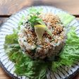 〖簡単ちらし〗鯖缶、菊菜、新生姜のちらし