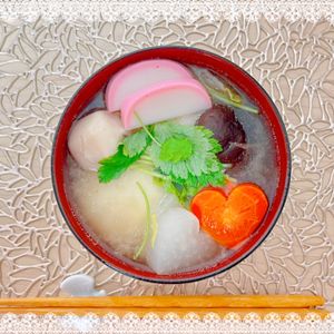 にゃ〜むずの作ってみた!投稿(関西風白味噌のお雑煮)