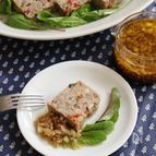 ごぼうのミートローフオニオンビネガーソース