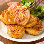 【豆腐入りでヘルシー♡】蓮根つくねバーグ