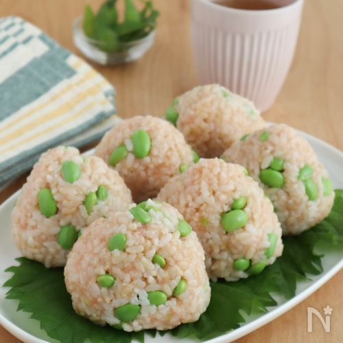 枝豆と明太子のオイルおにぎり