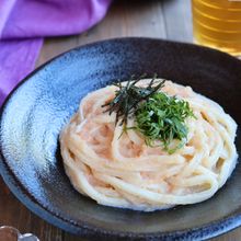 冷たい明太うどん【レンジで簡単】