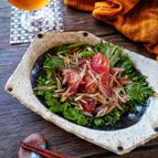 塩マグロとみょうがのマリネサラダ