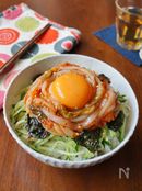 韓国風イカキムチ丼