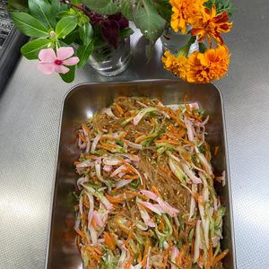 そら・ゆずの作ってみた!投稿(レンジだけ！やみつき中華春雨サラダ)