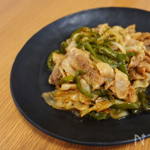 【下味冷凍】豚肉とピーマンの焼肉炒め