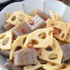 ヘルシー作り置き＊こんにゃくとれんこんのピリ辛炒め