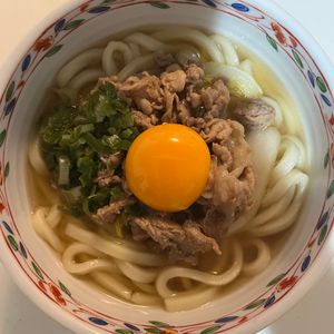 ミキティの作ってみた!投稿(牛すき月見うどん)