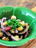 缶詰レシピ　ひじきとお豆の栄養たっぷりマリネ