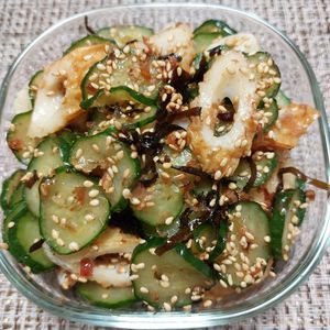 よっこの作ってみた!投稿(【ちくわときゅうりのおかか和え】5分で美味しいスピード副菜◎)
