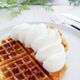 【韓国屋台飯】生クリームワッフル（ホットケーキミックス使用）