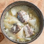 だし汁不要！大根とサバ缶のみそ汁