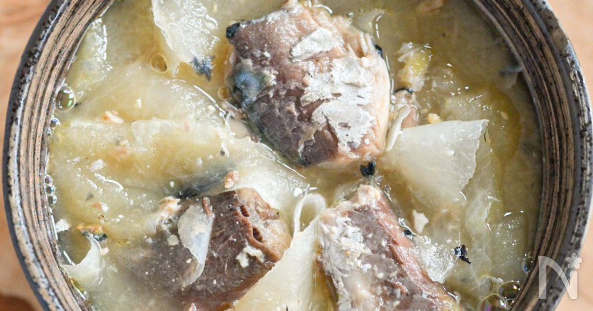 だし汁不要！大根とサバ缶のみそ汁 | レシピサイトNadia