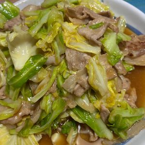 yu-mingの作ってみた!投稿(包丁いらず♪オール1の黄金比率de『豚バラキャベツの回鍋肉』)