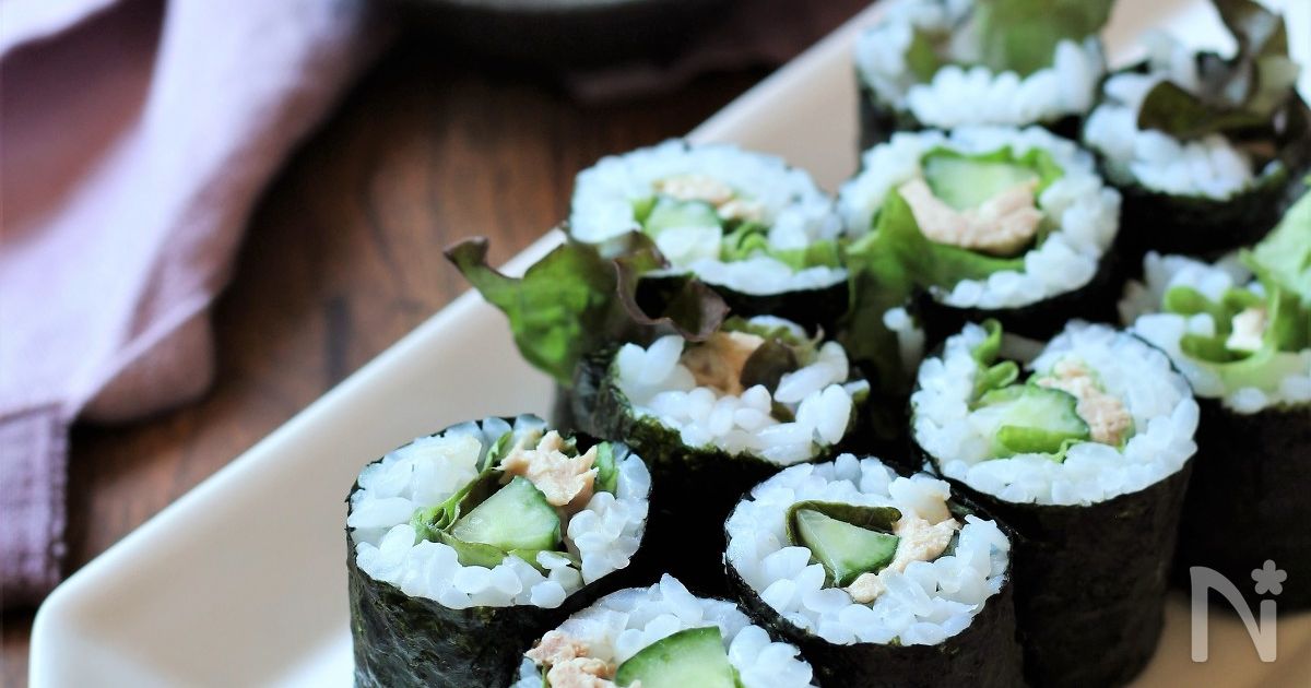 ツナマヨときゅうりのサラダ巻き寿司 By 野島ゆきえ レシピサイト Nadia ナディア プロの料理家のおいしいレシピ