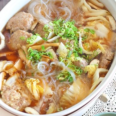 ふわふわ肉団子スープ