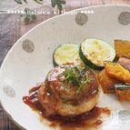 豚肉としそのロールステーキ　梅照りソース