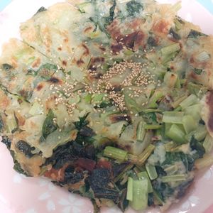 milkの作ってみた!投稿(【小松菜嫌いが爆食？！】小松菜チヂミ風)