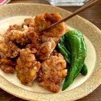 豚こま竜田のポン酢マリネ