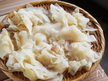 むっちんさんの新生姜の甘酢漬け工程5