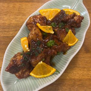 ともりんの作ってみた!投稿(漬け込み不要【オレンジチキン】ご飯がすすむアメリカン町中華)