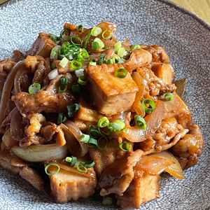 michuの作ってみた!投稿(厚揚げと豚バラ《スタミナ♡生姜焼き》)