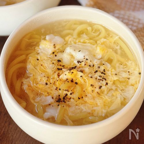 【かき玉ラーメン】寒い日の朝ごはんに◎
カフェ風麺レシピ♡