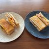 こむぎの作ってみた!投稿(フライパンで簡単カフェ風【とろけるハムチーズのホットサンド】)