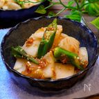 【酸っぱ!!でも美味い!!】大根とオクラの梅肉和え