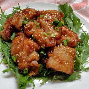 コスモスの作ってみた!投稿(【永久保存版】鶏ももの甘酢唐揚げ！我が家秘伝のうまだれで)