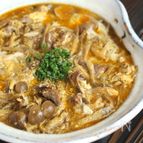 ごぼうと牛肉の柳川風