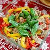 10分で華やか♩豚こまとパプリカのバジルレモン炒めの工程3
