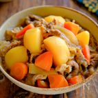 【牛丼からのスライド肉じゃが】レンチンだけ/煮崩れせず味染み