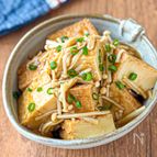 レンジで一発♪味しみ【えのきと厚揚げの甘辛煮】