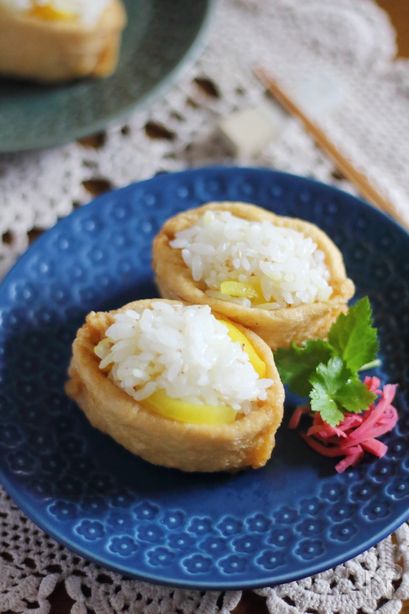 電子レンジで作る簡単いなり寿司