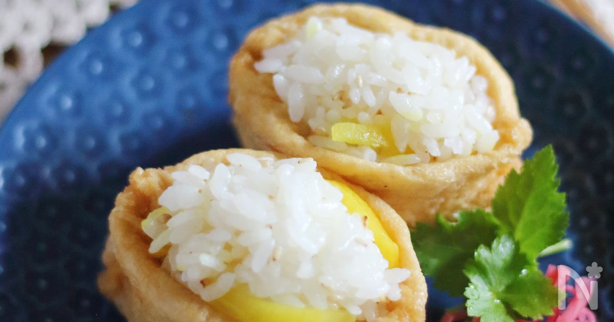 電子レンジで作る簡単いなり寿司