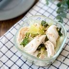 【電子レンジで簡単★】ささみとチンゲン菜の生姜ポン酢和え