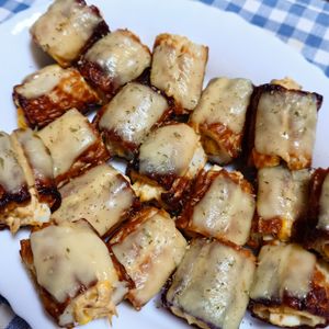 viviの作ってみた!投稿(お弁当にぴったり！ちくわのツナマヨチーズ焼き)