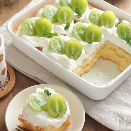 動画あり シャインマスカットのスコップケーキ By ケイ レシピサイト Nadia ナディア プロの料理家のおいしいレシピ
