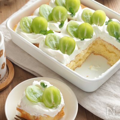 シャインマスカットのスコップケーキ