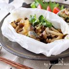 サワラのレンジ蒸し＊オリーブ玉葱ソース